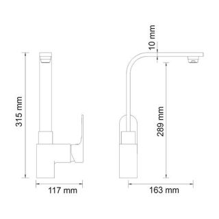 Wasserkraft Dinkel 5807 Смеситель для кухни
